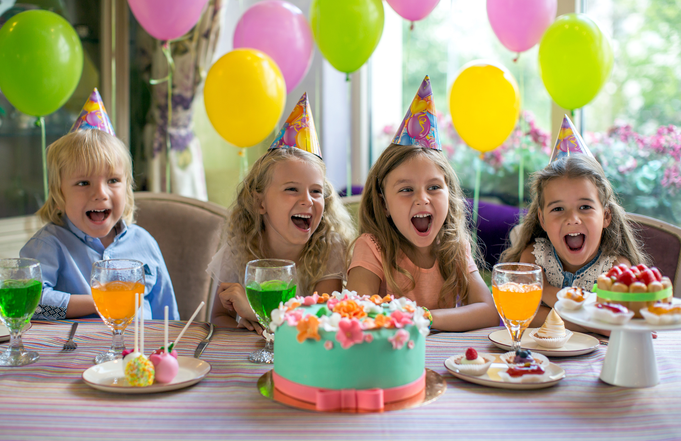 Children at Birthday Party